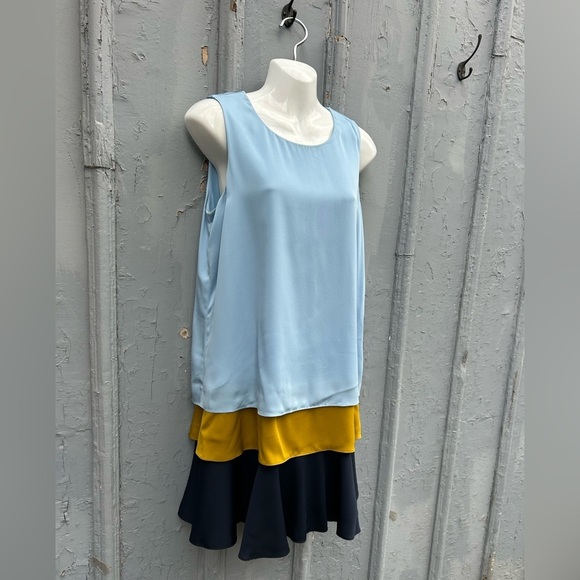 Diane Von Furstenberg Liza 3 colour layered dress, Small - Picture 4 of 12